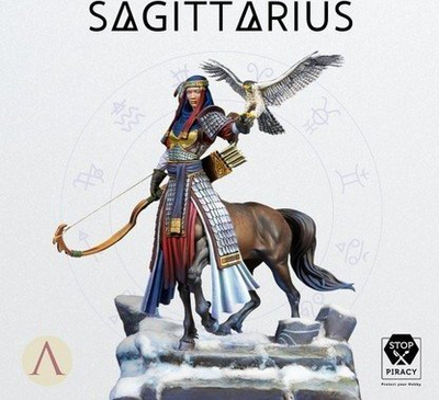 Figurë koleksioni Scale75 Sagittarius 75mm, miniaturë për pikturim, me plot ngjyra