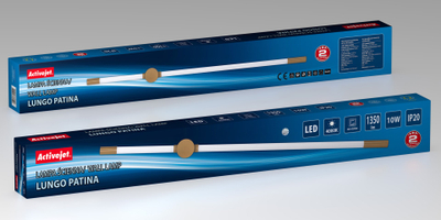 Llambë murale LED Activejet AJE LUNGO Patina, 1350lm, IP20, ngjyrë patina