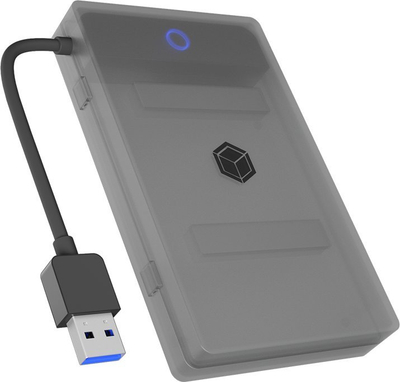 Adapter për disk Icy Box IB-AC603b-U3, USB 3.2, 2.5", anthracite e zezë