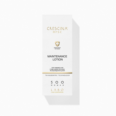 Locion flokësh Labo Crescina HFSC 500 Woman, trajtim rigjenerues, 100 ml, e bardhë