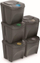 Set me shporta mbeturinash Prosperplast (CEN-73068), 5 shporta, 25 L, të hirta