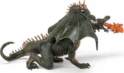 Figurë lodër Papo Two Headed Dragon, dragoi me dy koka, shumëngjyrësh