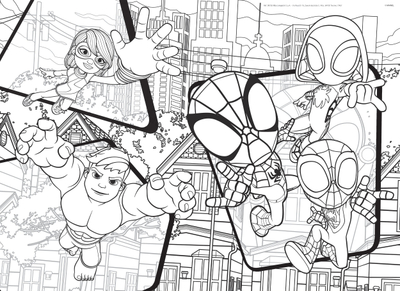 Puzzle për dysheme Lisciani Marvel Spidey Maxi Floor, 24 copa, 70 x 50 cm, shumëngjyrësh