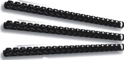 Spiralë plastike për dokumente Peach R-PB408-02, A4, 8 mm, e zezë