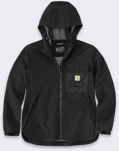 Xhaketë Carhartt Storm Defender Packable, tekstili, e papërshkueshme nga uji, e zezë, L