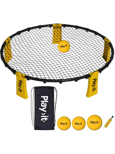 Loja Bounceball Spin Master, 3 topa, set me pompë dhe çantë, me shumë ngjyra