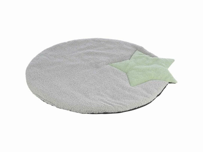 Shtrat për qen Trixie Puppy Mattress Star, 86x80 cm, gri me mente
