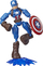 Figurë Marvel Avengers Bend and Flex Captain America, që përkulet, me mburojë, blu