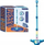 Lodër karaoke Teka Microphone On Stand, me bazë me drita LED, me Bluetooth, blu