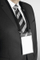Badge qafe Durable Event Badge A6, me mbajtëse transparente, i zi