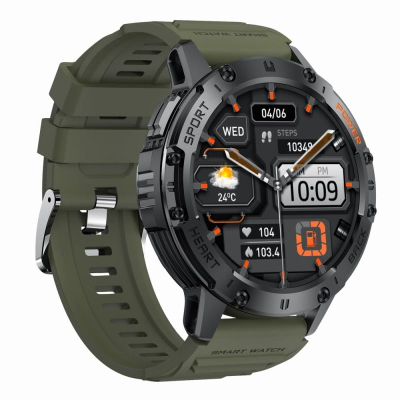 Orë e zgjuar Gravity GT22-5, ekran AMOLED 1.43", Bluetooth, e zezë/jeshile