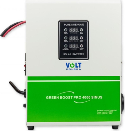 Invertor solar Volt Polska GREEN BOOST PRO 4000 SINUS, 4000W, 110 500VDC, jeshil