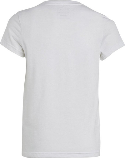 Bluzë adidas Big Logo Tee Jr IC6121, 100% pambuk, për goca, e bardhë