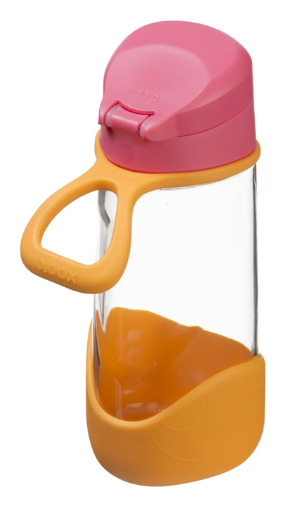 Shishe sportive b.box Tritan, 450ml, me gryka silikoni, lemon twist