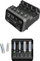 Полнач за батерии SKYRC NC2200, AA AAA NiMH NiCd, DC 12V 2A, црн
