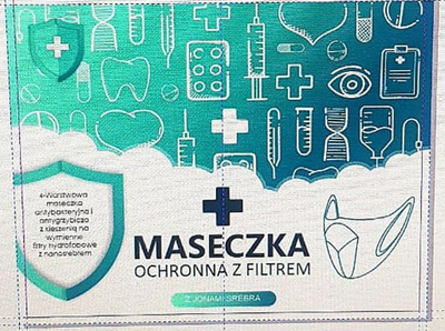 Maskë mbrojtëse 4-shtresore, me filtër të zëvendësueshëm
