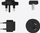 Karikues udhëtimi Theragun World Travel Charger, set me 4 adaptera, universal, i zi