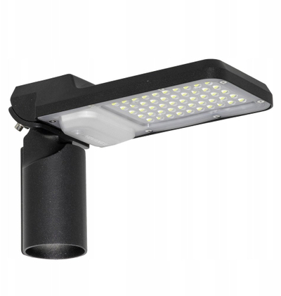 Llambë rrugore LED Poulin, 30W 3600lm, 6500K IP65, e zezë