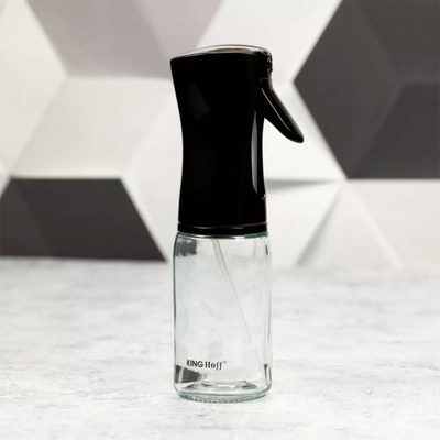 Sprucues vaji dhe uthulle pa markë, 190ml, qelq dhe çelik inox, transparent