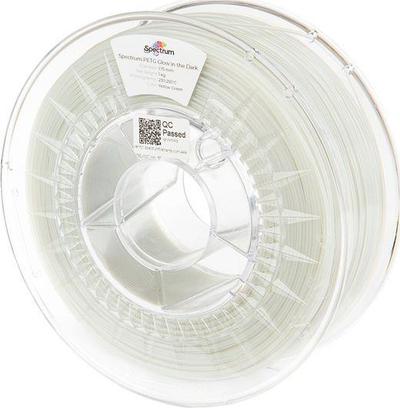 Filament 3D Spectrum PET-G që ndrit në errësirë, 1.75mm, 1kg, verdhë e gjelbër