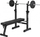 Stol i drejtë fitnesi Zipro Core, 230kg, 70 - 105 cm, i zi