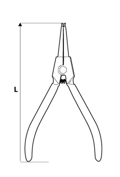 Pinca për segmente të jashtme Neo 01-041, 180mm, drejtë