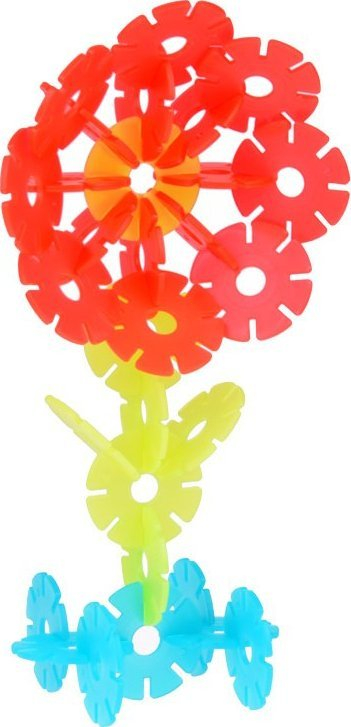 Set ndërtues kreativ Creative Builder Flowers, 140 copa, shumëngjyrësh