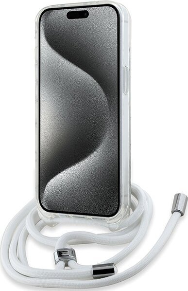 Kuti mbrojtëse Karl Lagerfeld Choupette Head Cord MagSafe për iPhone 14 13 15, TPU PC, transparente