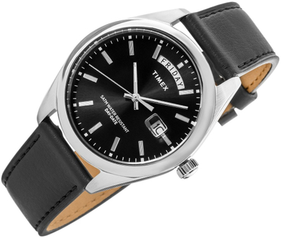 Ora burrash Timex Legacy TW2W57400, 41mm, me rrip lëkure, e zezë
