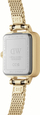 Orë dore për femra Daniel Wellington Micro Quadro Mini Evergold Amber, e artë