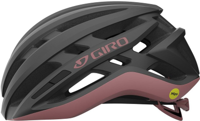 Helmë biçiklete për rrugë Giro Agilis MIPS, masa M 55-59cm, gri me rozë matte
