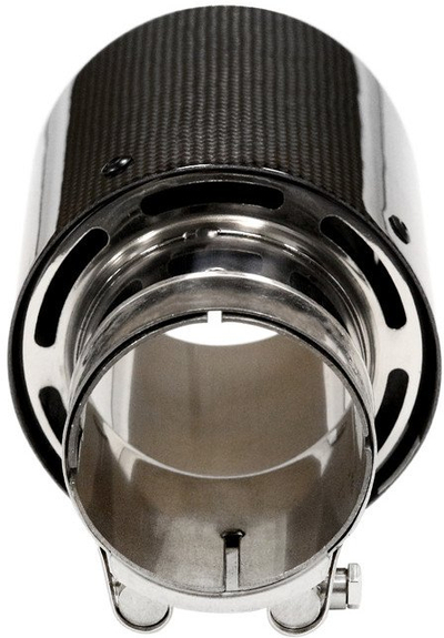 Silenciator shkarkimi MTuning Carbon Gloss, dalje 114mm, hyrje 70mm, i zi