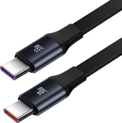 Karikues makine Baseus Enjoyment, 33W, 2x USB-C me kabllo, i zi