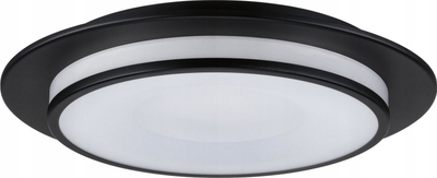 LED таванска ламба Paulmann Egron, 36cm, 3 нивоа на затемнување, црна