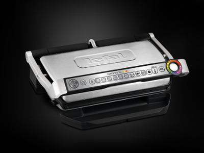 Skarë elektrike Tefal Optigrill + XL GC 722 D, e zezë / argjendtë