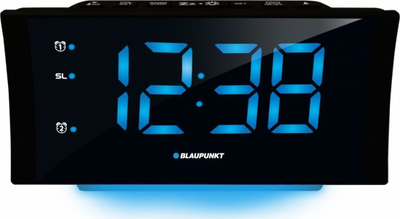 Radioorë Blaupunkt CR80USB, radio FM, portë USB për karikim, e zezë
