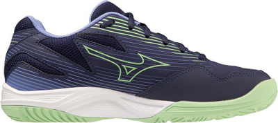 Патики за одбојка за деца Mizuno Cyclone Speed 4 Jr, гумен ѓон против лизгање, за затворени сали, темно сина