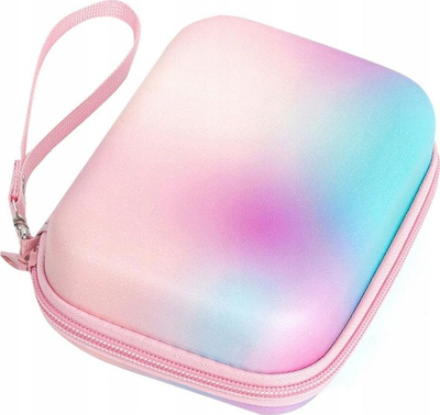 Çantë mbrojtëse LoveInstant për Fujifilm Instax Mini Evo LiPlay Square Link, me rrip dore, multicolor ombre