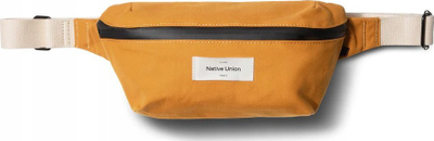 Çantë krahu Native Union WFA Crossbody, xhep për tracker, që s’e zë uji, e verdhë