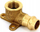 Bраник со уши Conex B Press, 15mm, внатрешен навој 1/2", бронза
