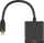 Adapter video MicroConnect Mini DisplayPort në HDMI, 15cm, i zi