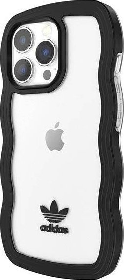 Mbulesë telefoni Adidas OR Wavy Case, iPhone 13 Pro 6.1", hardcase, e zezë transparente