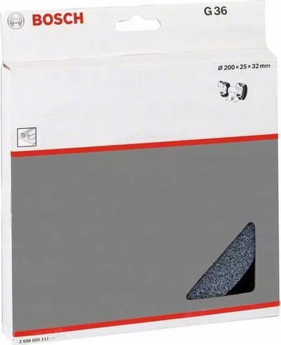 Диск за брусење Bosch 2608600111, 200mm, гранулација 36, сива