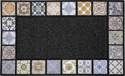 Влезен тепих Ceramiko Rectangle, 45 x 75 cm, PVC со релјеф