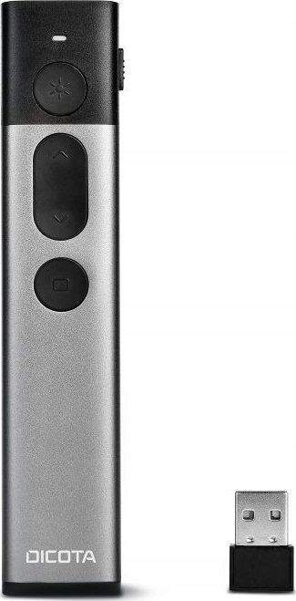 Laser pointer DICOTA D32075, 30 m, dritë jeshile, i zi gri