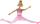 Set kukulla Anlily Mom With Child Ballerina Leantoys, për vajza