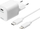 Karikues muri DELTACO USB, USB C PD 20W, 3A, i bardhë
