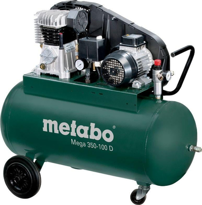 Kompressor Metabo MEGA 350-100 D, 90L, 10 bar, jeshil