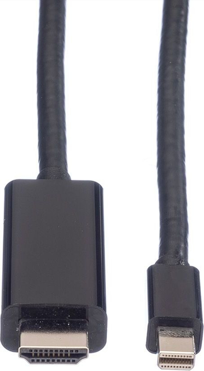 Kabllo video VALUE Mini DisplayPort në HDMI, 2 m, e zezë