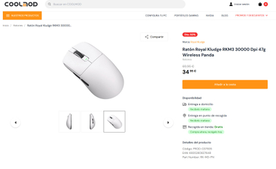 Maus gaming RK Royal Kludge M3, 26000 DPI, 8000 Hz, i zi